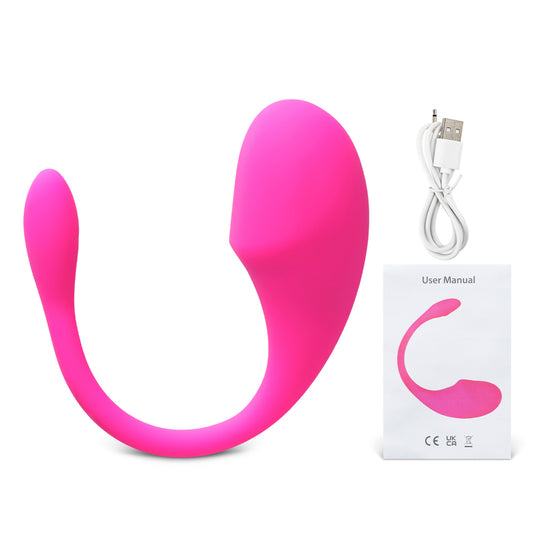 Loveangels App Control Silicone Egg - Magenta with charger and manual
