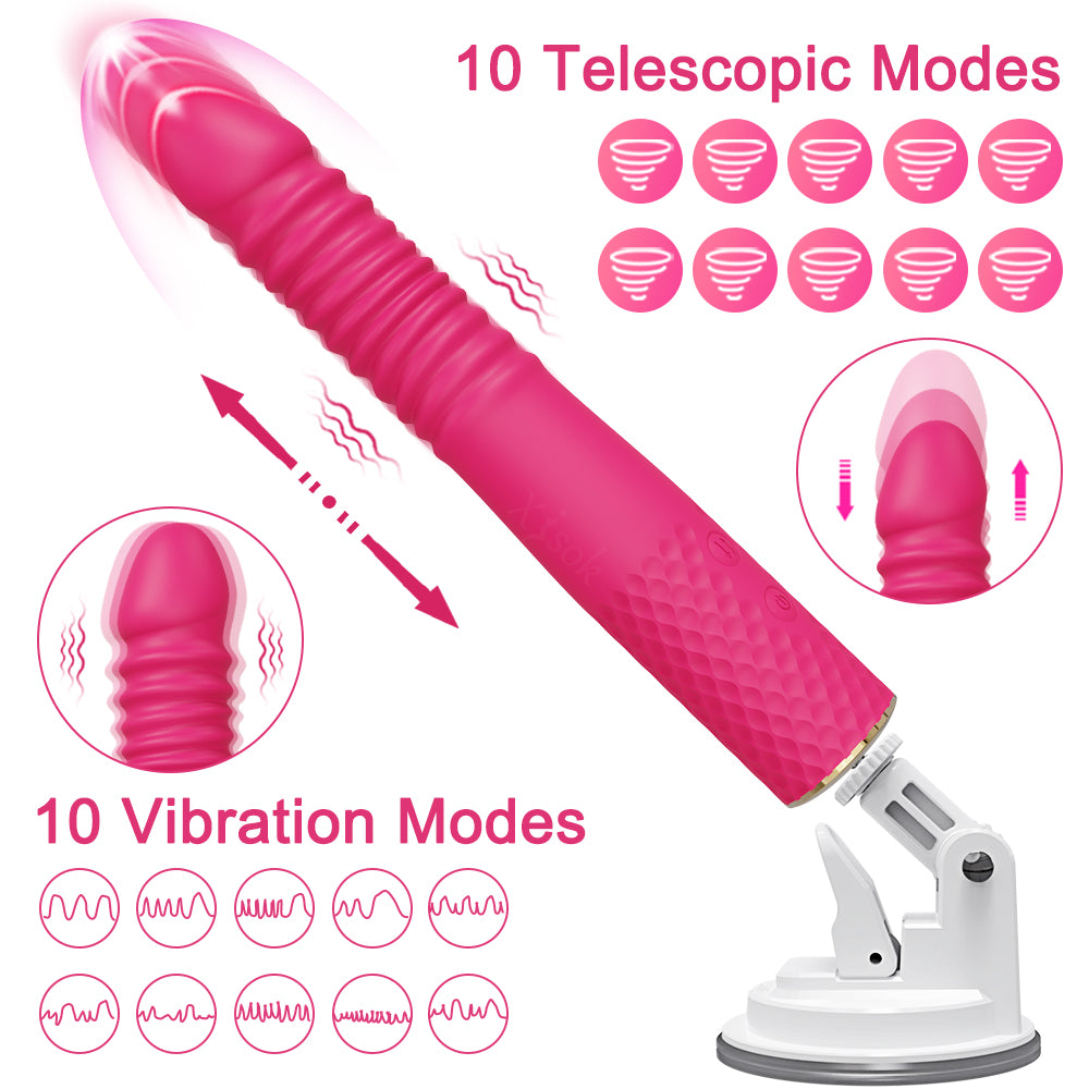 Loveangels App Control Thrusting Vibrator With Base frequencies