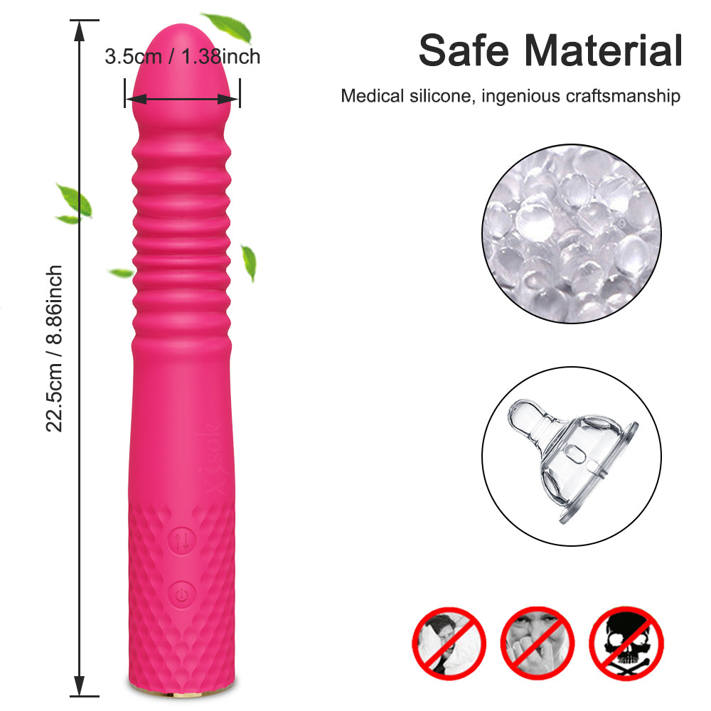 Loveangels App Control Thrusting Vibrator With Base size
