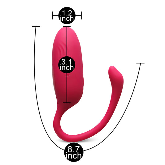 Loveangels App Control Vibrating Egg Sizing