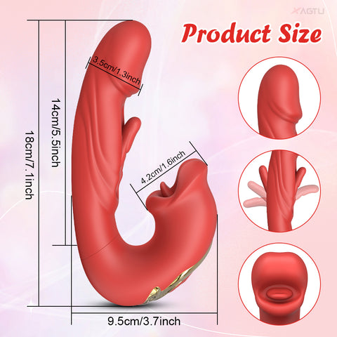 Loveangels Biting Pendulum Vibrator size