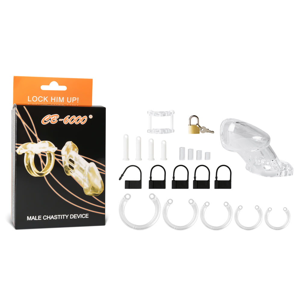 Loveangels CB6000 Chastity Kit 6.35cm clear with box