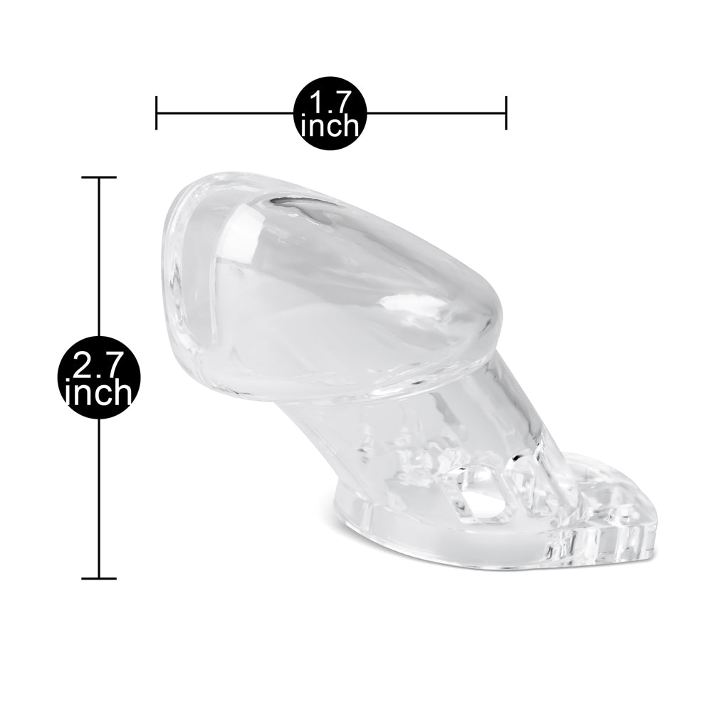 Loveangels CB6000 Chastity Kit 6.35cm clear size