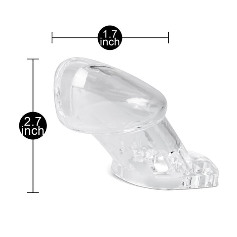 Loveangels CB6000 Chastity Kit 6.35cm clear size