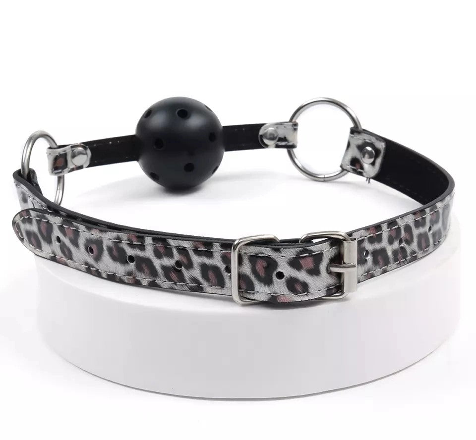 Loveangels Cheetah Print Ball Gag back