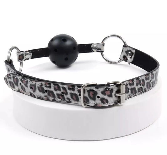 Loveangels Cheetah Print Ball Gag back