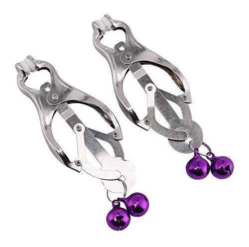 Loveangels Clover Clamps With Purple Bells