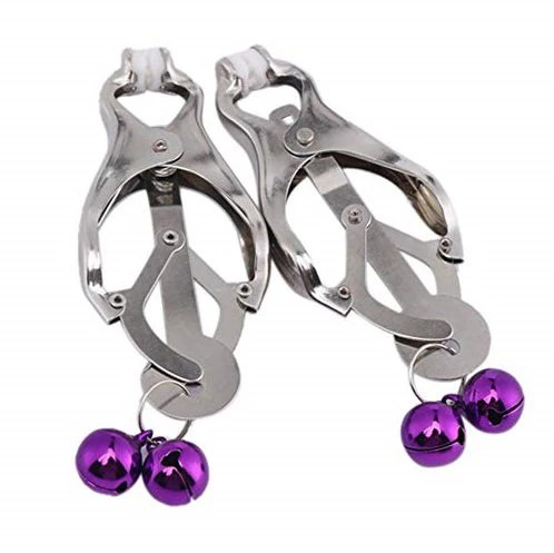 Loveangels Clover Clamps With Purple Bells