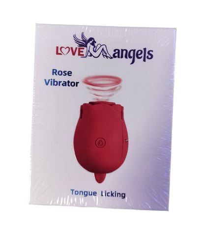 Loveangels Dual Ended Vibrating Air Pulse And Licker Rose box