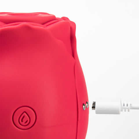 Loveangels Dual Ended Vibrating Air Pulse And Licker Rose charging