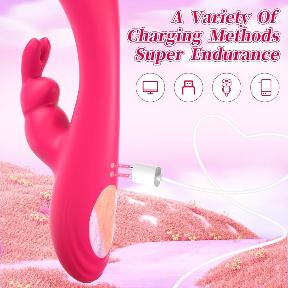 Loveangels Dual Motor Silicone Rabbit charging