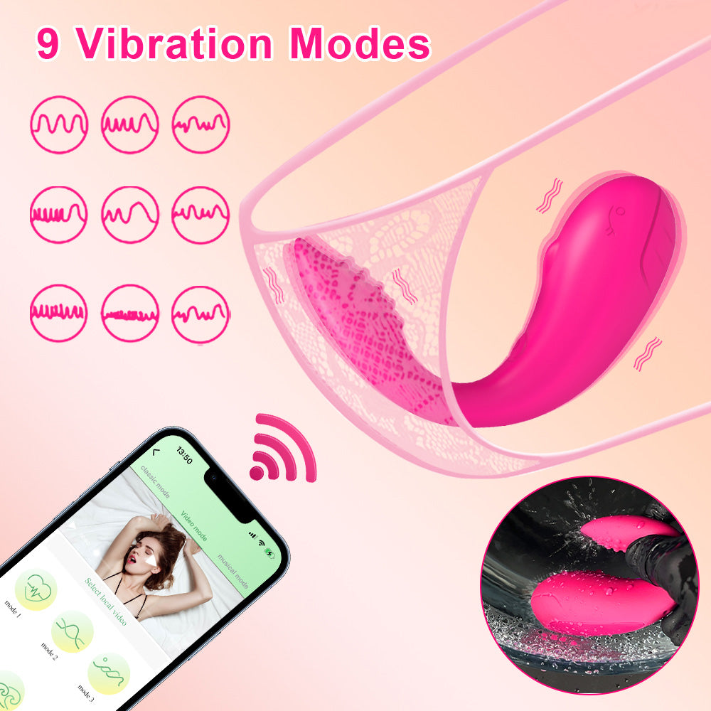 Loveangels Happy Whale Couples Vibe With App Control vibration frequencies 