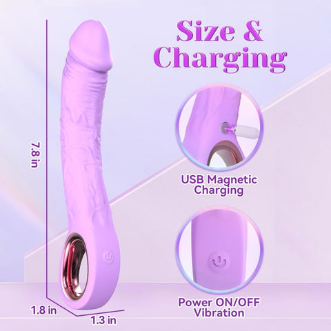 Loveangels Purple Stiffy With Handle Charging