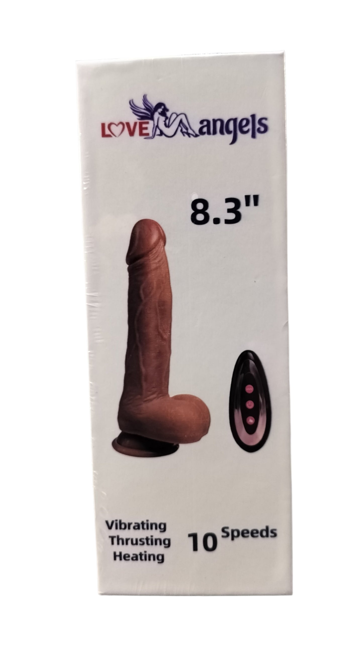 Loveangels Rechargeable Heating, Vibrating And Thrusting Dildo 8.3 box