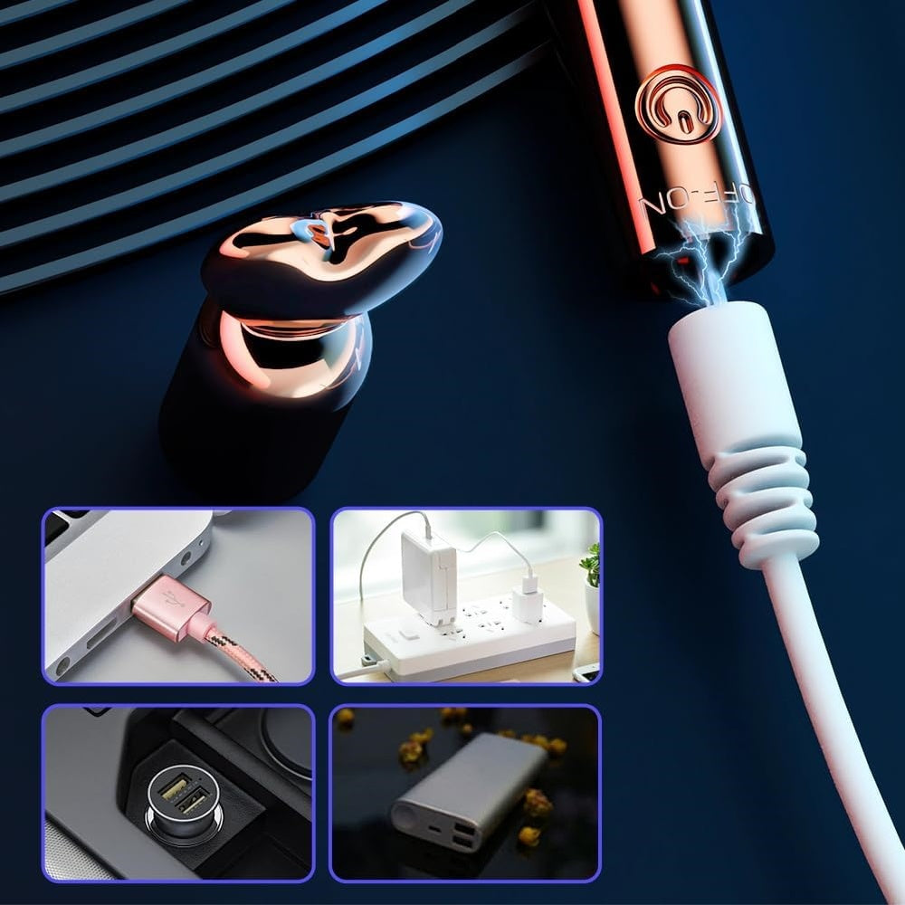 Loveangels Rechargeable Rose Gold Slim Bullet Charging