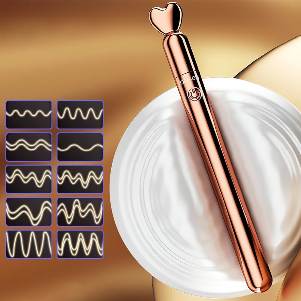 Loveangels Rechargeable Rose Gold Slim Bullet Frequencies