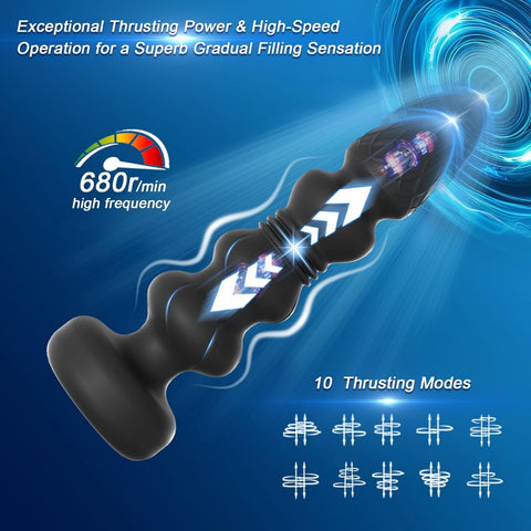 Loveangels Rechargeable Vibrating And Thrusting Prostate Massager With Remote Thrusting Patterns