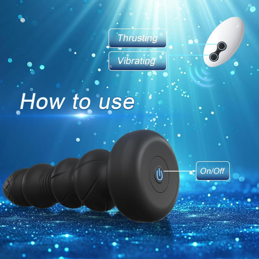 Loveangels Rechargeable Vibrating And Thrusting Prostate Massager With Remote Usage