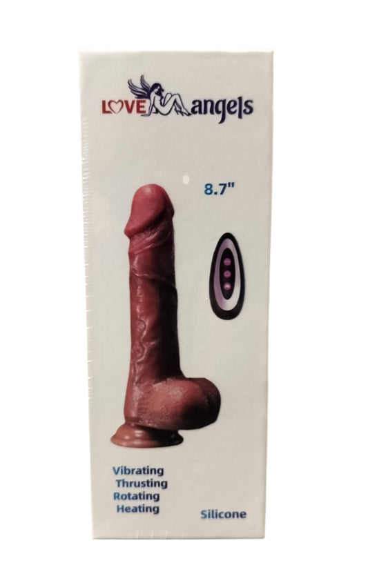 Loveangels Remote Control 8.7" Dildo With Vibration, Thrusting, Rotation And Heating box
