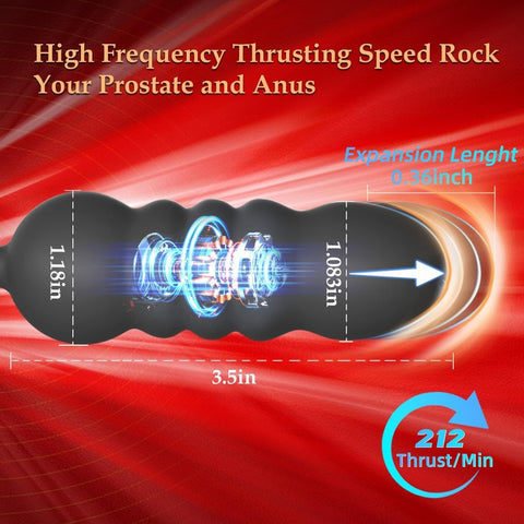 Loveangels Remote Control Thrusting Prostate Massager With Penis Ring Thrusting