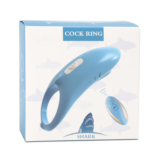 Loveangels Remote Control Vibrating Blue Cock Ring Box