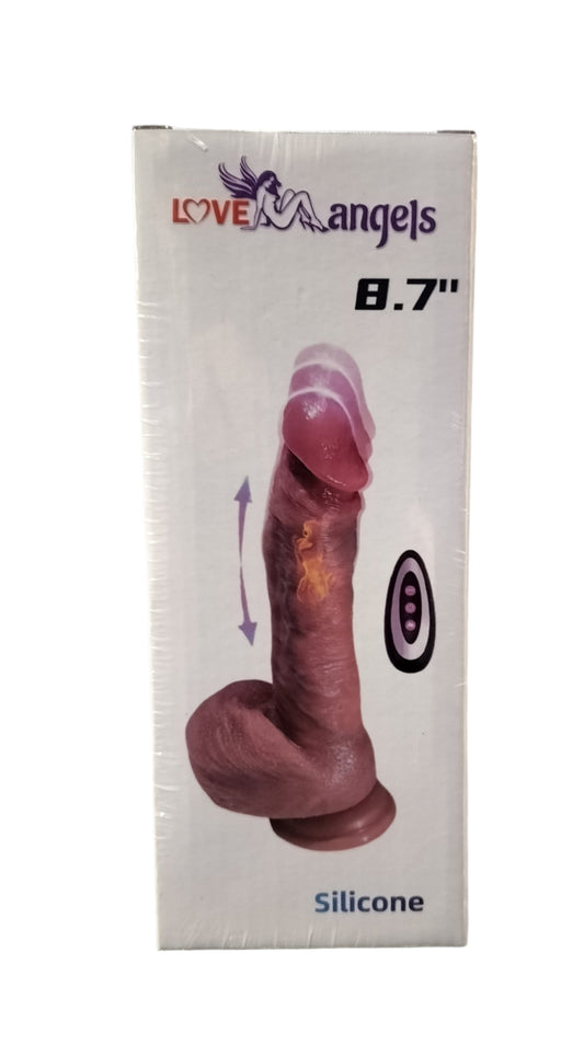 Loveangels Remote Control Vibrating, Thrusting, Rotating And Heating 8.7" Dildo box
