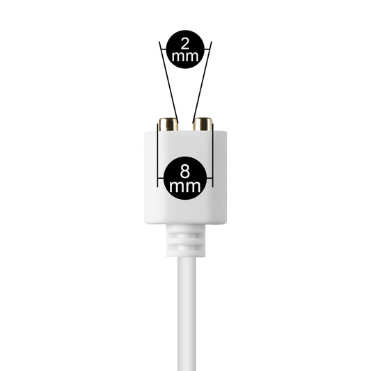 Loveangels Spare White 2mm Magnetic Charger 80cm Long Size