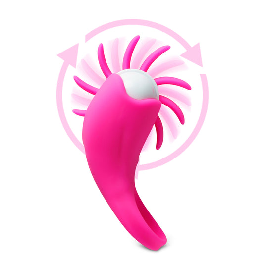 Loveangels Spinning Tongue Vibrating Cock Ring Spinning