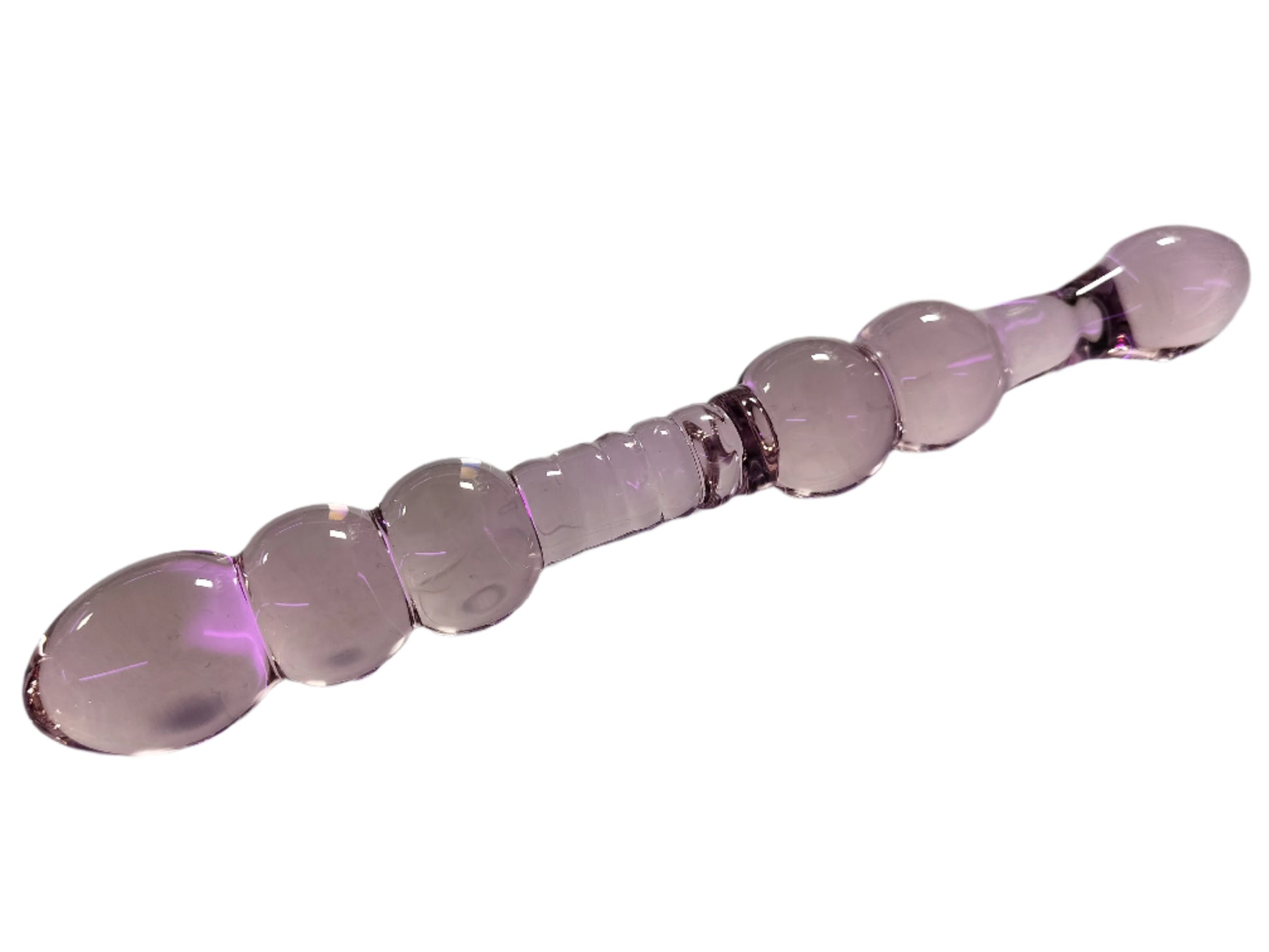 Loveangels Tempered Glass Dual Ended Pink Dildo