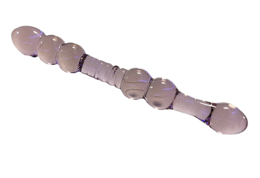 Loveangels Tempered Glass Dual Ended Pink Dildo