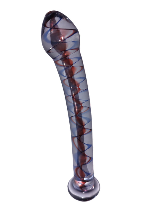 Loveangels Tempered Glass Inner Swirl 8 Inch Dildo