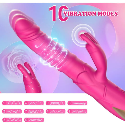 Loveangels Thrusting Magenta Rabbit Vibrator vibrations