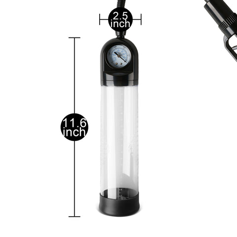 Loveangels Trigger Penis Pump with Pressure Gauge Sizing