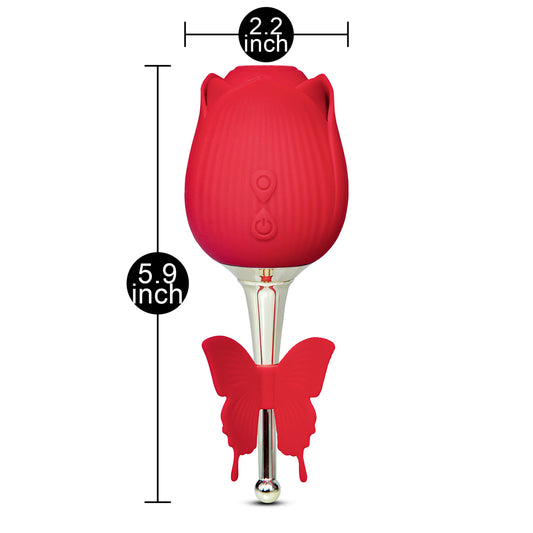 Loveangels Vibrating Air Pulse Rose Wand Sizing