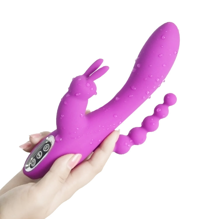 Loveangels Vibrating Triple Pleasure Rabbit waterproof purple