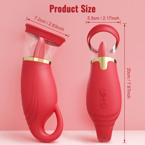 Loveangels Wiggling Tongue Pump With Handle size