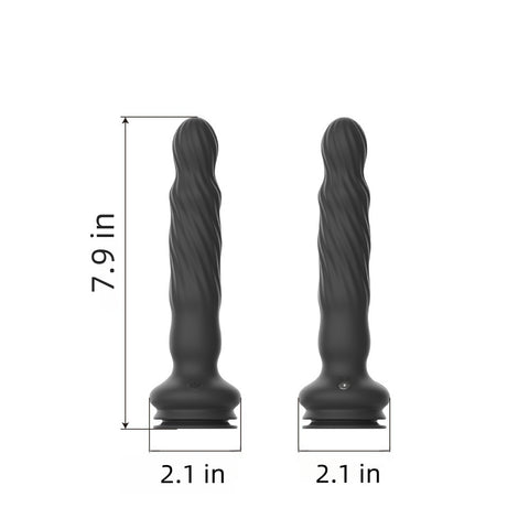Loveangels Wriggling Prostate Vibrator With Remote Control Sizing