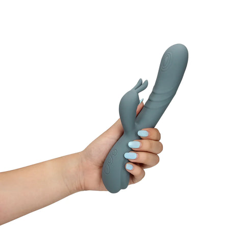 Loveline Fingering Motion Rabbit Vibrator in hand