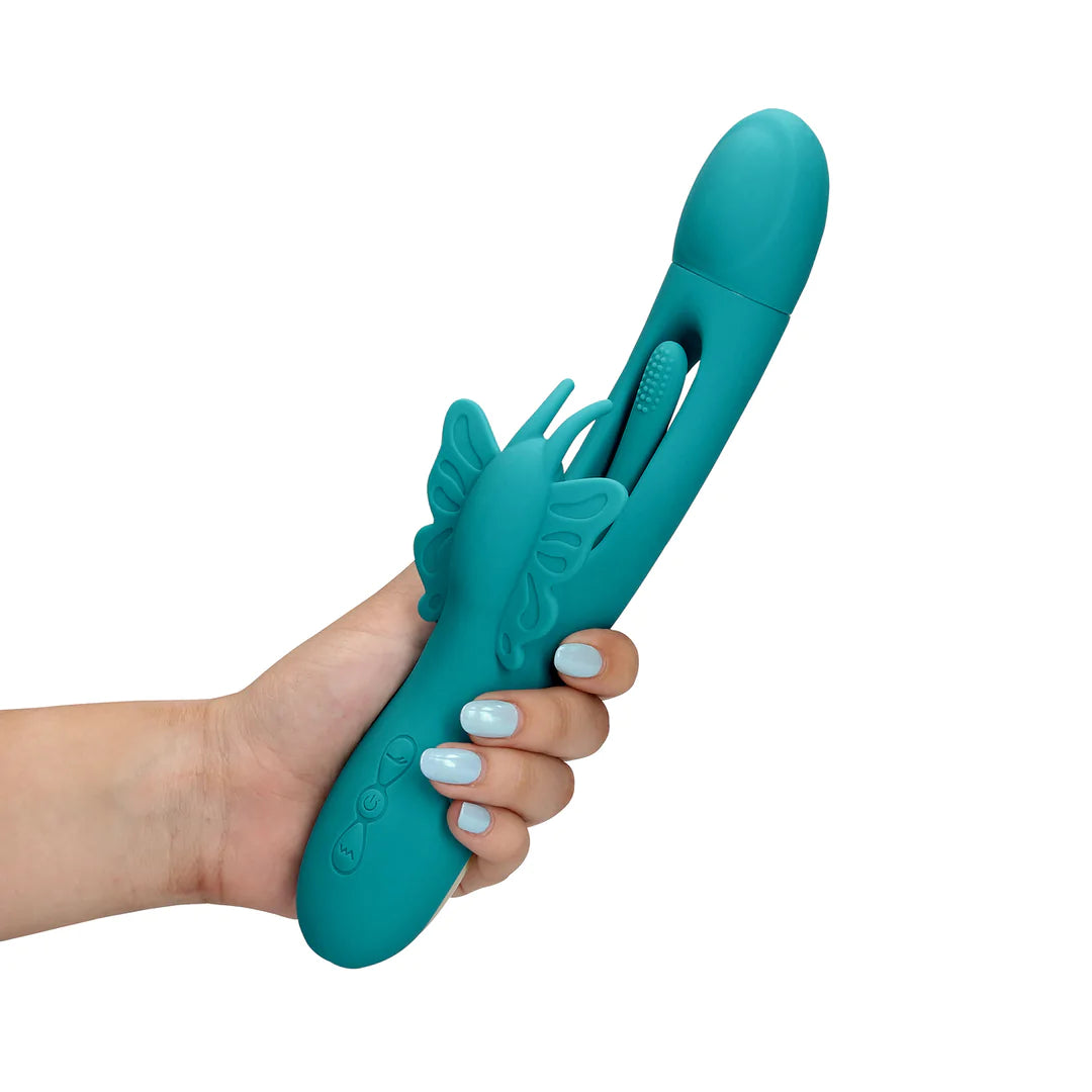 Loveline Flapping G-Spot Butterfly Vibrator in hand