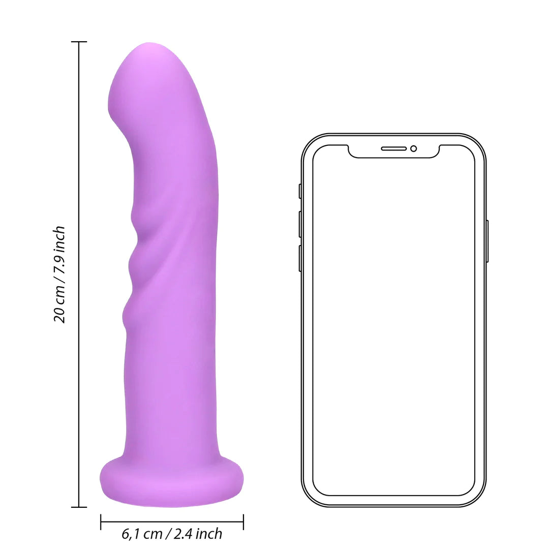 Loveline Ultra Soft Silicone Rotating G-Spot Vibrator size