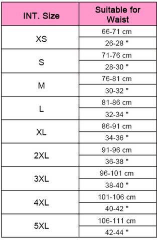 Loveangels Men's size chart