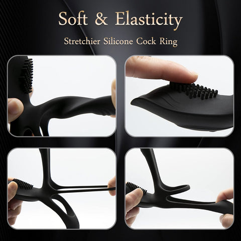 Loveangels 3 in 1 Vibrating Cock Ring With Remote