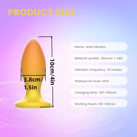 Loveangels Sunrise Vibrating Butt Plug With Remote