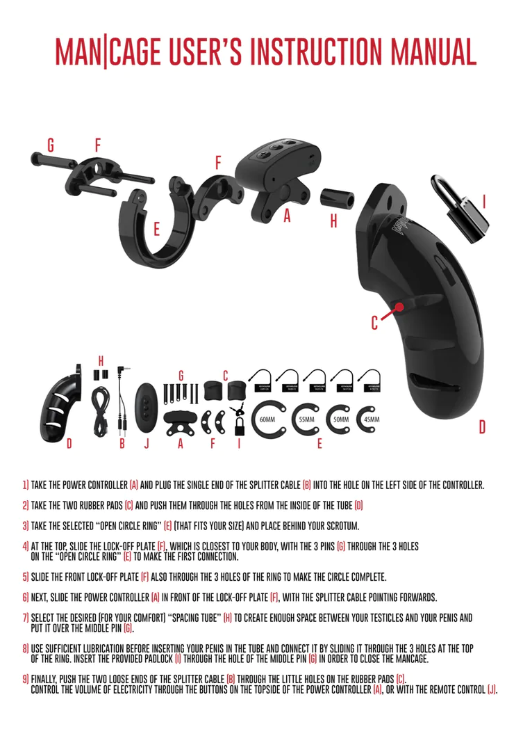 ManCage Model 22 manual