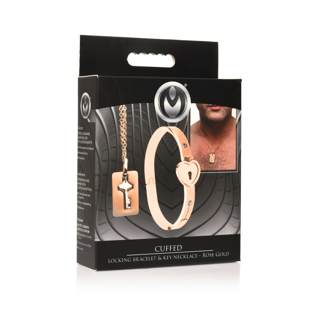 Master Series Tungsten Lockable Bracelet With Key Necklace box