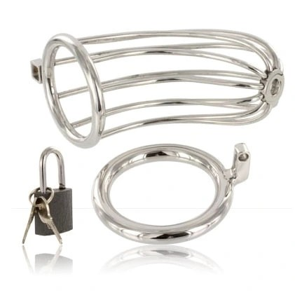 Metal Hard Bird Cage Chastity Device