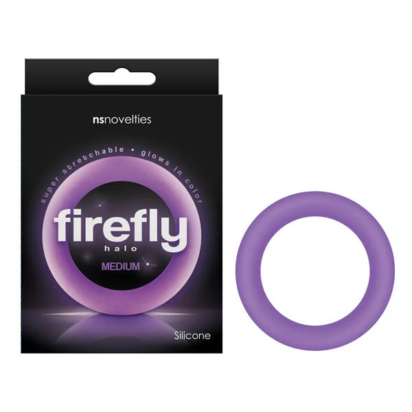 NS Novelties Firefly Halo Cock Ring purple with box