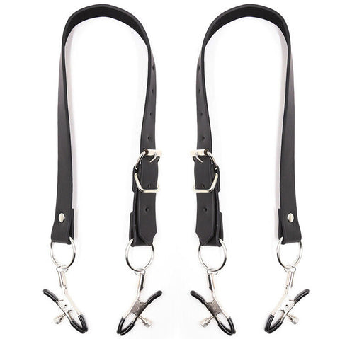 OHMAMA Fetish - Labia Clamps With Leg Straps