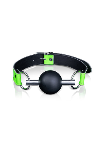 Ouch! Solid Ball Gag - Glow in the Dark