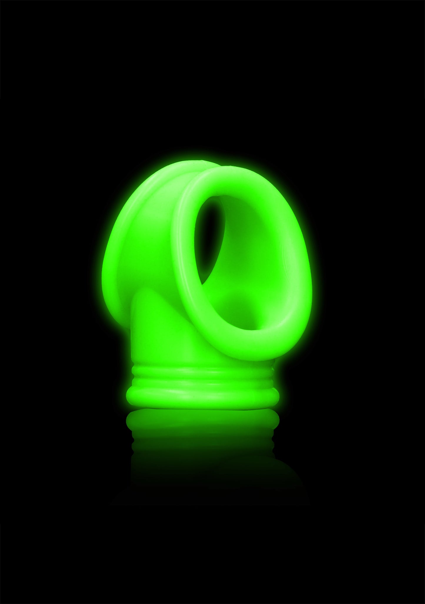 Ouch! Cockring & Ball Strap - Glow in the Dark